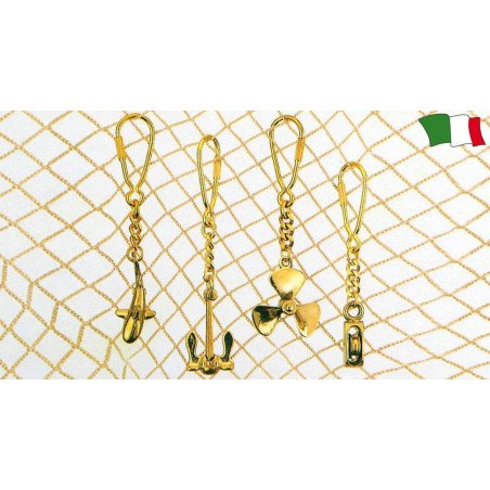 GFN PORTACHIAVI IN OTTONE LUCIDO