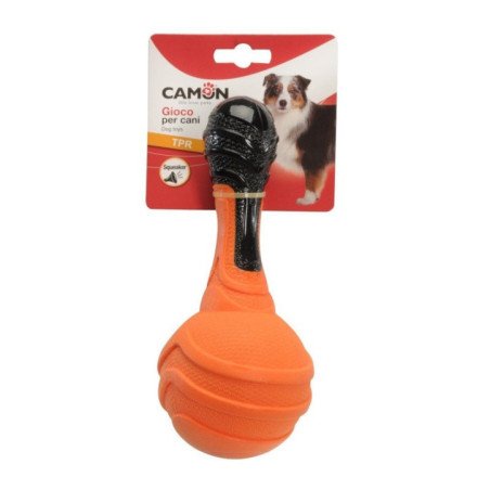 CAMON GIOCO PER CANI MANUBRIO CON PALLA IN TPR 20CM