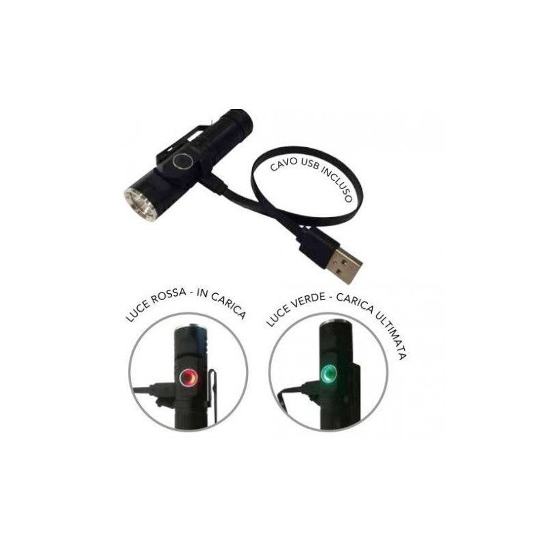 CFG TORCIA RICARICABILE CON MAGNETE CHARLIE 500 LUMEN