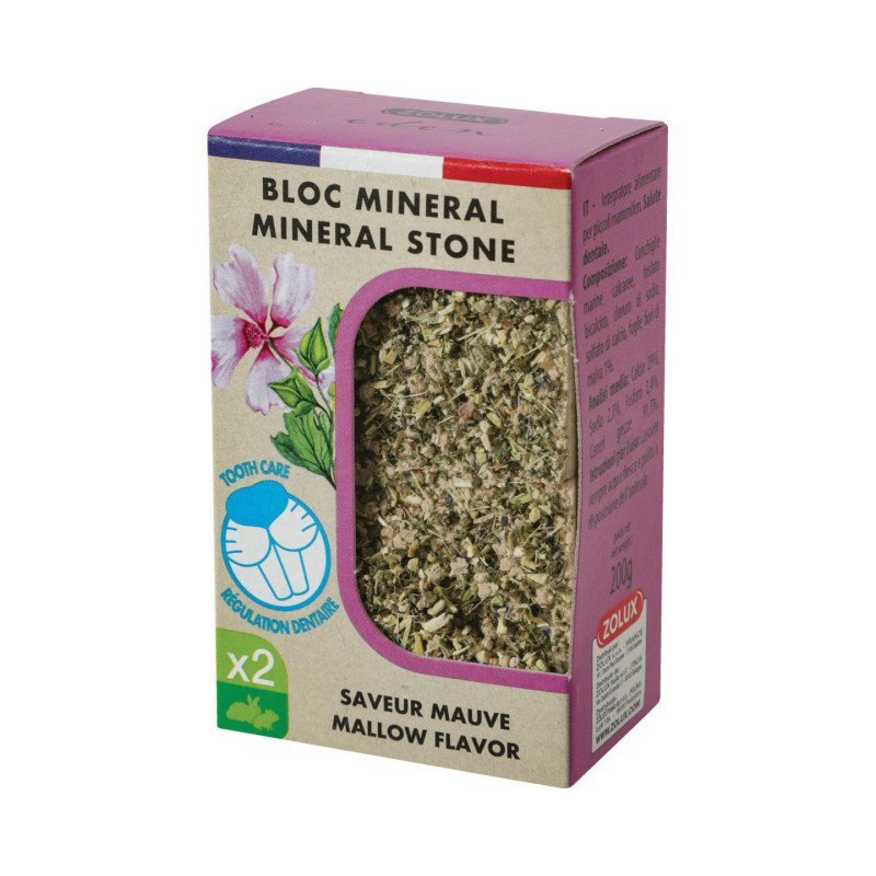 ZOLUX BLOCCO SALI MINERALI ALLA MALVIA 200GR