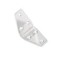 PIASTRINA AD ANGOLO PESANTE ACCIAIO INOX A2
