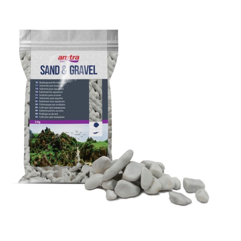 AMTRA CIOTTOLO BIANCO 2-4CM PER ACQUARI 5KG