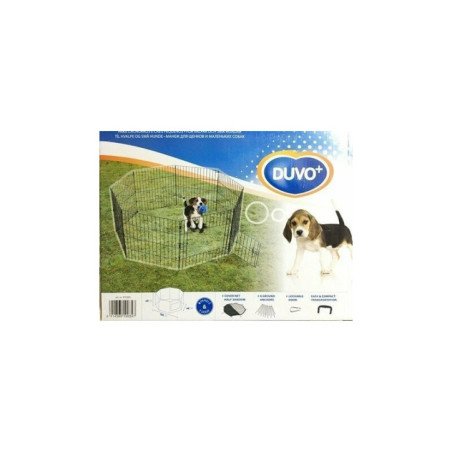 LEOPET RECINTO 8 PANNELLI CON PORTA E COPERTURA