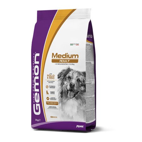 GEMON DOG MEDIUM ADULT POLLO E RISO