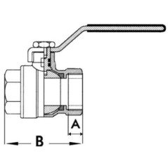 OSCULATI SARACINESCA MANIGLIA ACCIAIO INOX E SFERA OTTONE