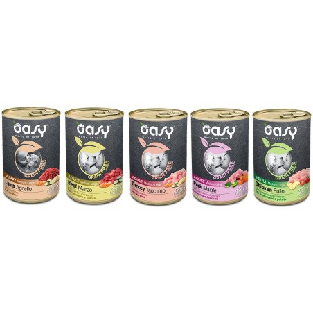 OASY UMIDO GRAIN FREE  CANE MEDIA GRANDE TAGLIA 400GR