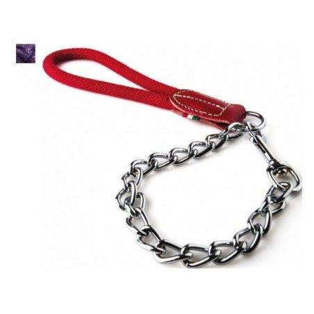 LEOPET GUINZAGLIO CATENA CON MANIGLIA IMBOTTINA