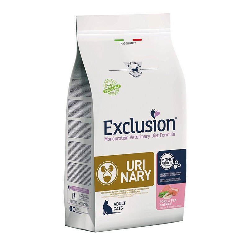 EXCLUSION DIET CAT URINARY MAIALE E RISO 300GR
