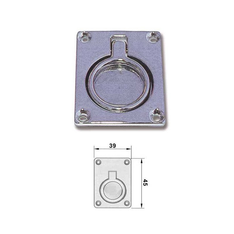 GFN ALZAPAGLIOLO CON ANELLO IN OTTONE CROMATO