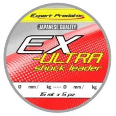 EXPERT ULTRA SHOCK LEADER CONICO ROSSO 10X15MT