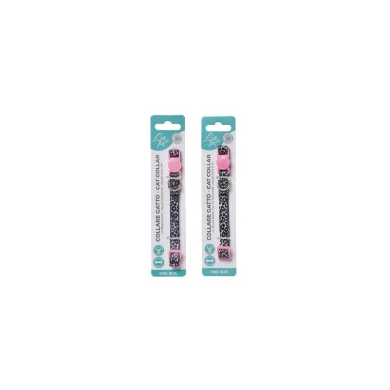 LEOPET COLLARE STAMPATO LEOPARD PER GATTI