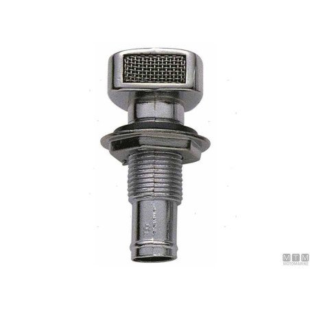 MTM SFIATO DRITTO PER SERBATOIO IN OTTONE CROMATO ø16