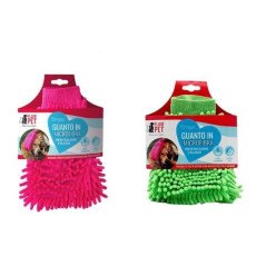 GUANTO SPAZZOLA IN MICROFIBRA PER CANI E GATTI