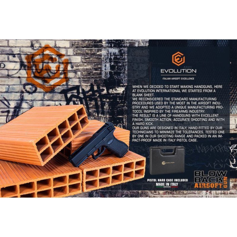 EVOLUTION PISTOLA A GAS E018