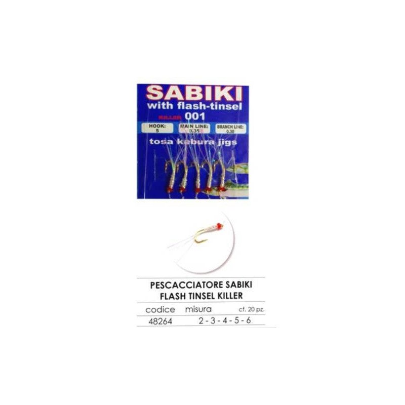 EXPERT PESCACCIATORE SABIKI FLASH TINSEL KILLER