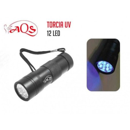 AQS TORCIA UV ALLUMINIO 12LED