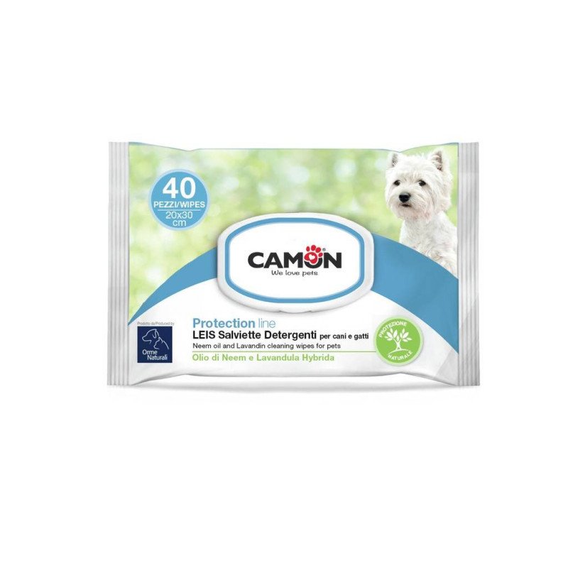 CAMON SALVIETTE DETERGENTI LEIS CON OLIO DI NEEM E LAVANDULA