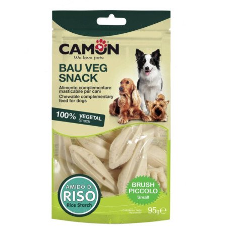 CAMON BAUVEG SNACK SPAZZOLINO CON AMIDO DI RISO 7CM 100% VEGETAL
