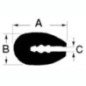 OSCULATI GUARNIZIONE PROFILO PVC NYLON 3.5MM