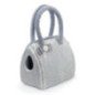 CAMON BORSA TRASPORTINO SILVER GLITTER
