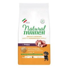 NATURAL TRAINER SENSITIVE ADULT CON ANATRA E CEREALI 2KG