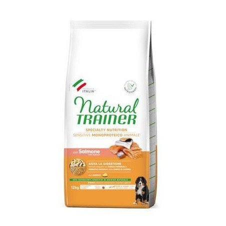 NATURAL TRAINER SENSITIVE PUPPY E JUNIOR CON SALMONE E CEREALI