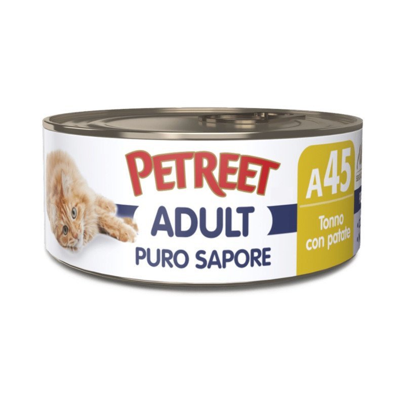 PETREET PURO SAPORE ADULT A45 TONNO CON PATATE 70GR