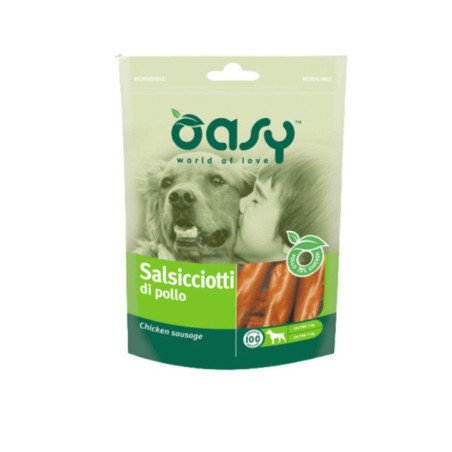 OASY CANE SNACK SALSICCIOTTI DI POLLO 100GR