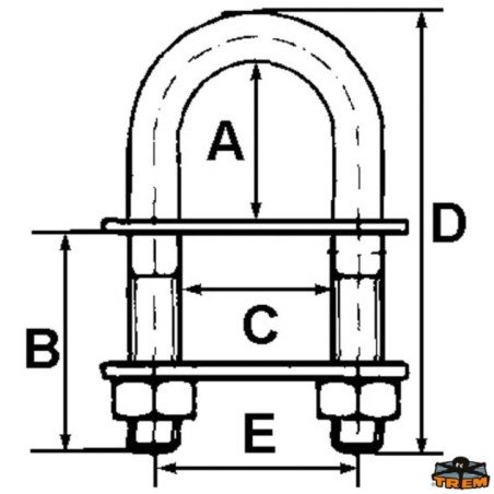 TREM CAVALLOTTO GOLFARO CON DADO SICUREZZA INOX
