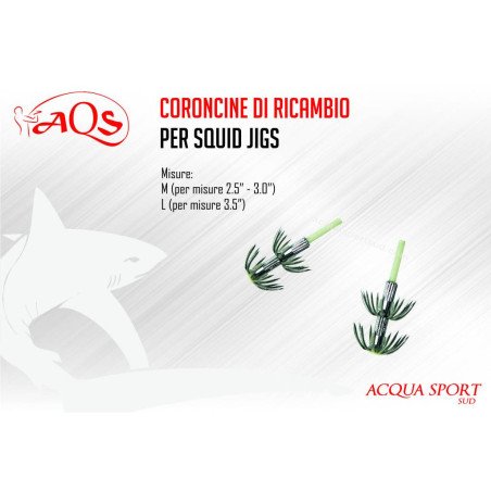 AQS CORONCINE DI RICAMBIO PER SQUID JIG 10PZ