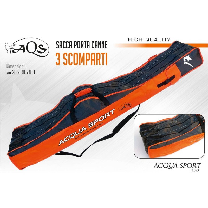AQS SACCA A 3 SCOMPARTI PORTACANNE