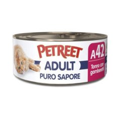 PETREET PURO SAPORE ADULT A42 TONNO CON GAMBERETTI 70GR