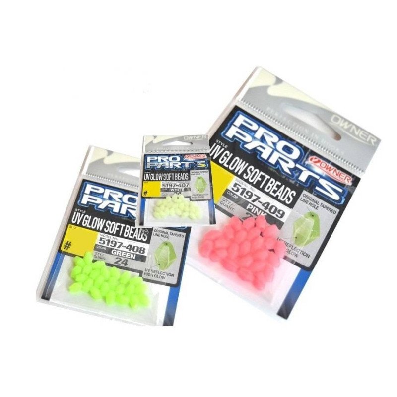 OWNER PERLINE SFACCETTATE BIANCHE UV GLOW