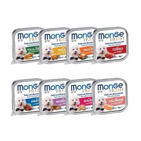MONGE VASHETTE FRESH DOG PATE' CON BOCCONCINI 100GR