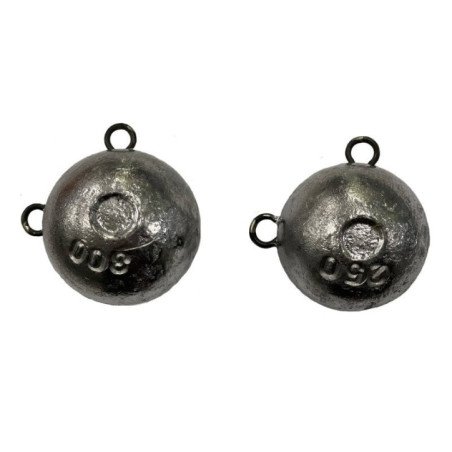 PIOMBO A SFERA CON DOPPIO OCCHIELLO