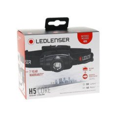 LED LENSER H5 CORE BLACK BOX LAMPADA FRONTALE