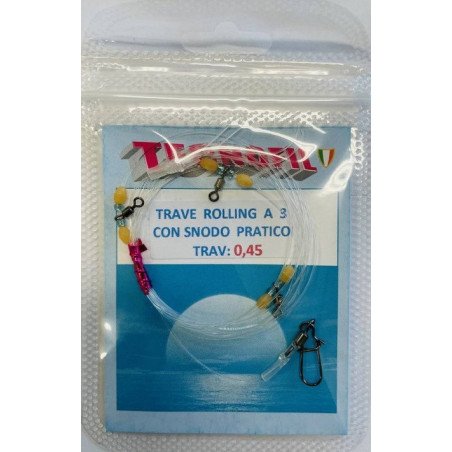 TECNOFIL TRAVE ROLLING LUNGHEZZA 1.80MT CON 3 GIRELLE