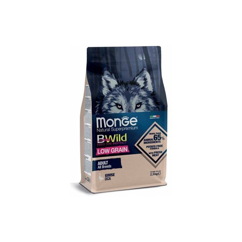 MONGE BWILD CROCCANTINI ADULT OCA LOW GRAIN