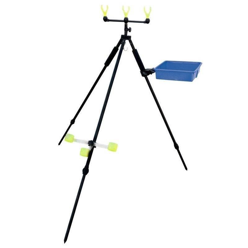SELE TRIPODE PORTACANNA SURF CASTING CON VASSOIO