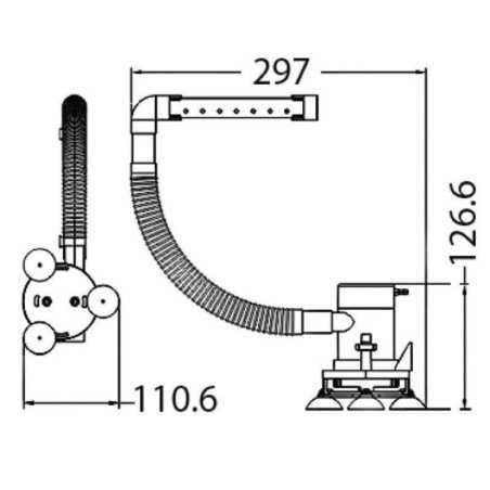 OSCULATI POMPA ARIATRICE PER VASCHE ESCHE E PESCATO 12V