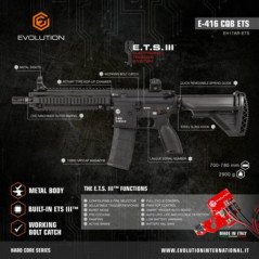 EVOLUTION E-416 CQB ETS FUCILE ELETTRICO