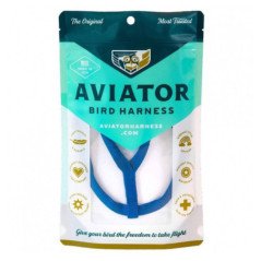 AVIATOR PETTORINA LARGE PER PAPPAGALLI COLORE BLUE
