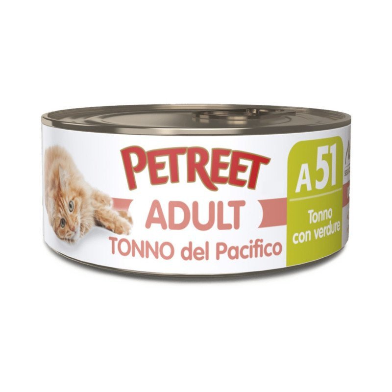PETREET TONNO DEL PACIFICO ADULT A51 TONNO CON VERDURE 70GR