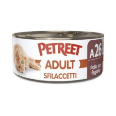 PETREET SFILACCETTI ADULT A26 POLLO CON FEGATINI 70GR