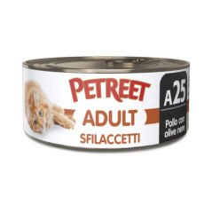 PETREET SFILACCETTI ADULT A25 POLLO CON OLIVE NERE 70GR