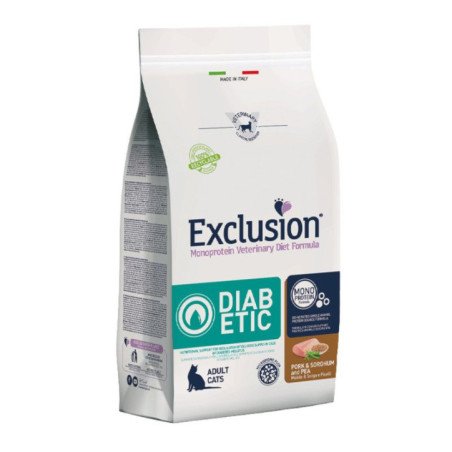 EXCLUSION GATTO DIABETIC ADULT MAIALE SORGO E PISELLI
