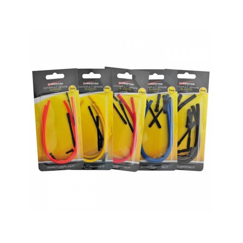 TUBERTINI ELASTICI PER FIONDE CATAPULT SPARE
