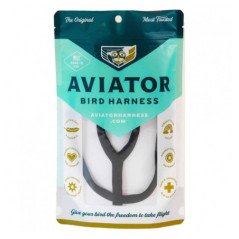 AVIATOR PETTORINA MEDIUM PER PAPPAGALLI COLORE NERO