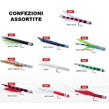 SUD PESCA SILICONICI ARTIGIANALI 80MM AMO INOX