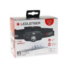LED LENSER H5 CORE BLACK BOX LAMPADA FRONTALE